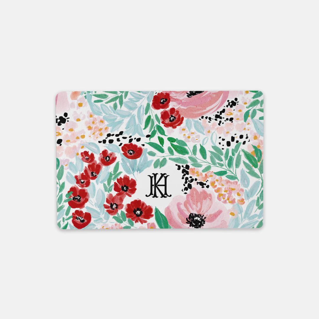 Colette Monogrammed Desk Mat – Small (18″ x 12″)