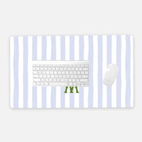 Seaside Stripes Monogrammed Desk Mat - Large (24" x 14")