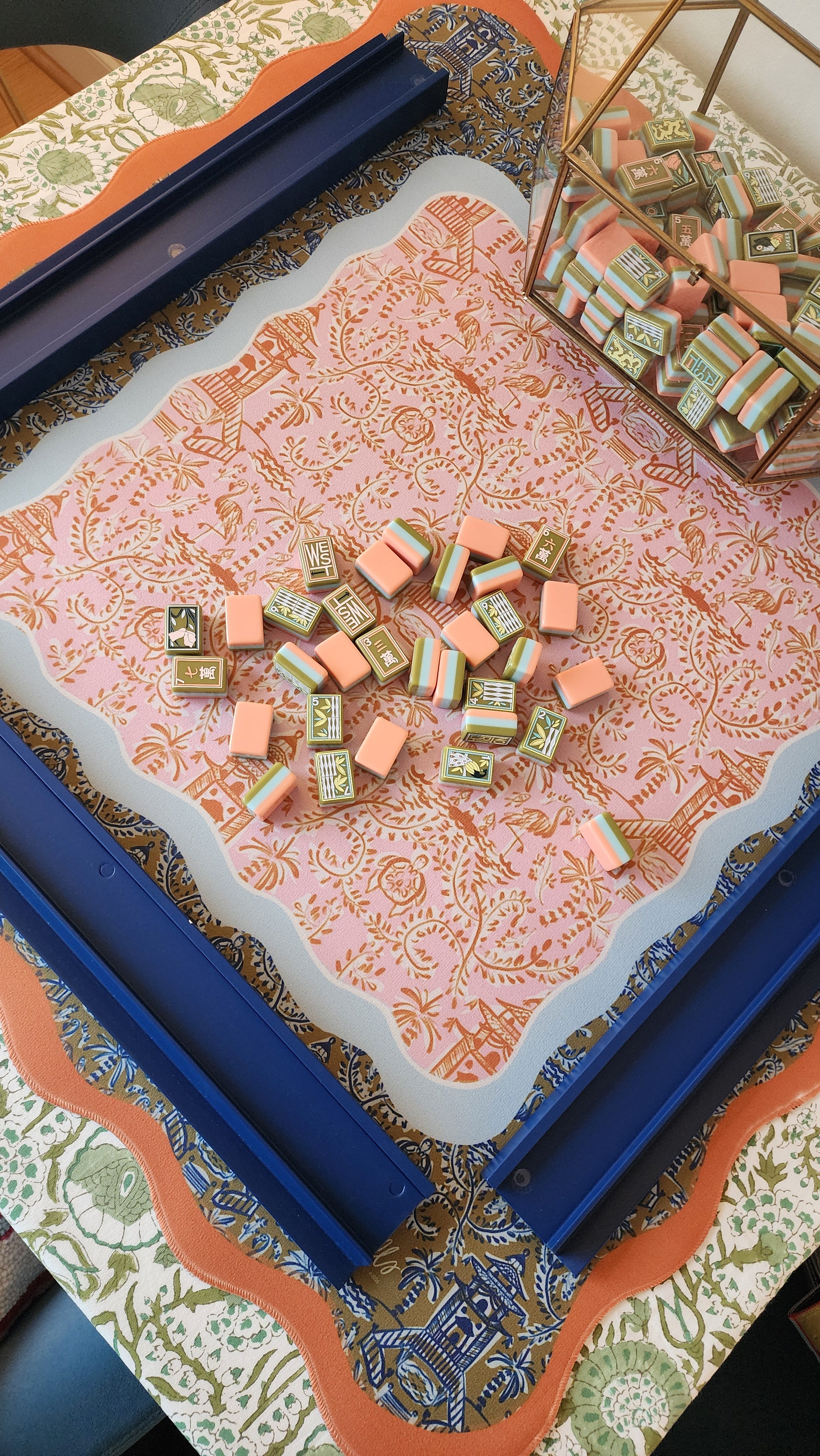 Soirée Scalloped-Edge Mahjong Mat (Non-Neoprene)