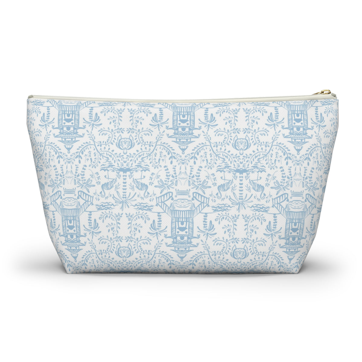 Palm Beach (Sky) Striped Monogrammed Pouch