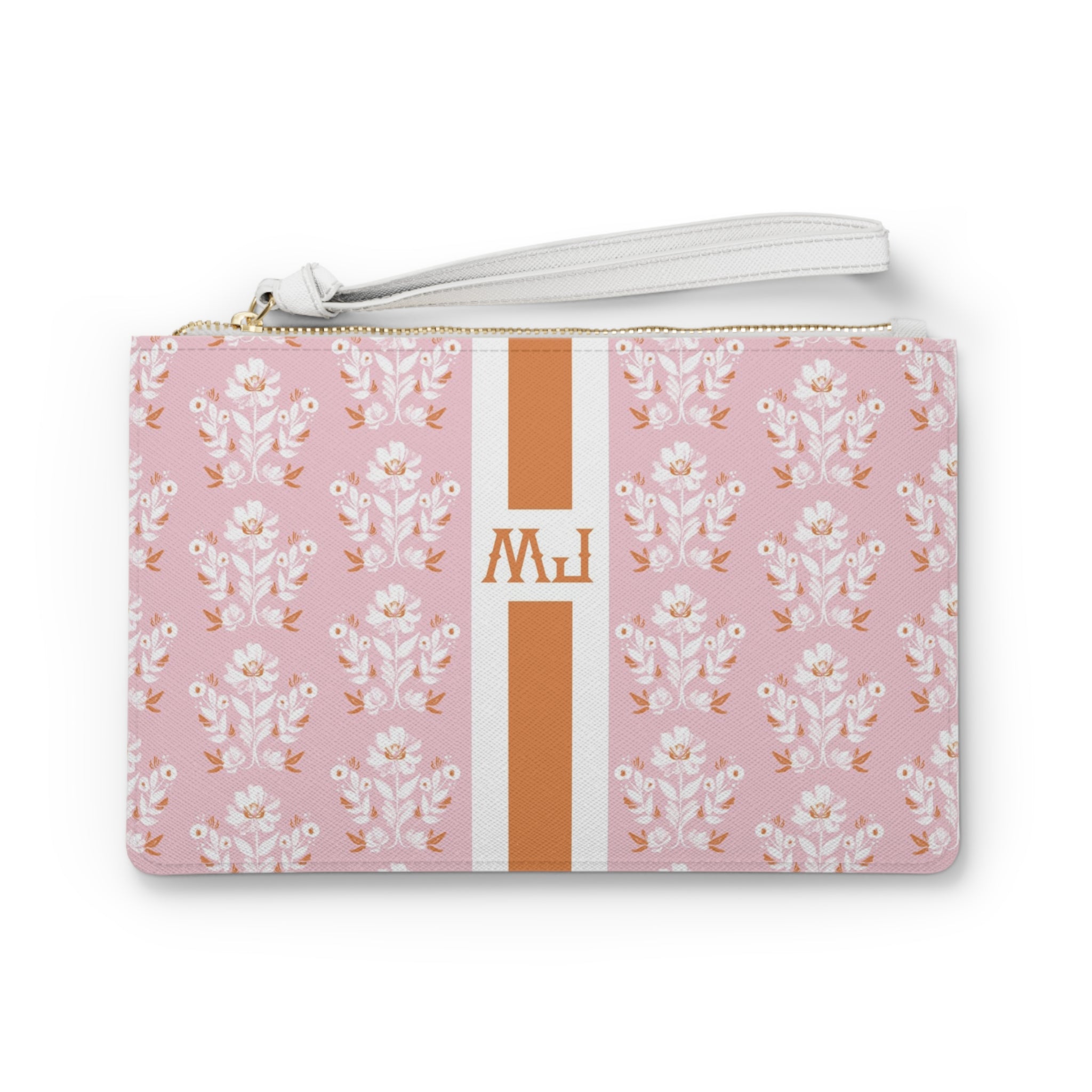 Evangeline Striped Monogrammed Mahjong Card Pouch