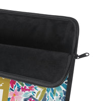 Aria Striped Monogrammed Laptop Sleeve