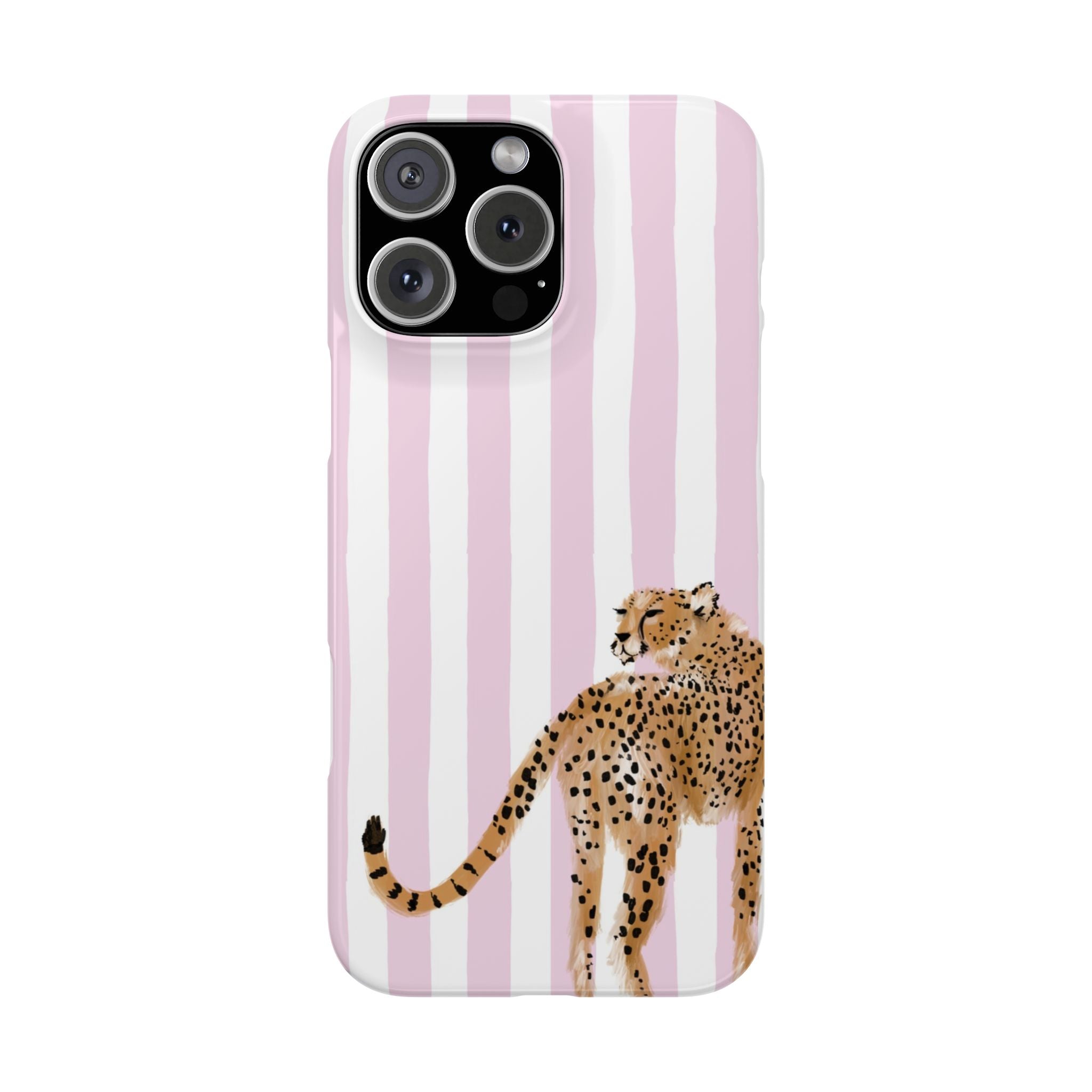 Preppy Cheetah Slim Phone Case