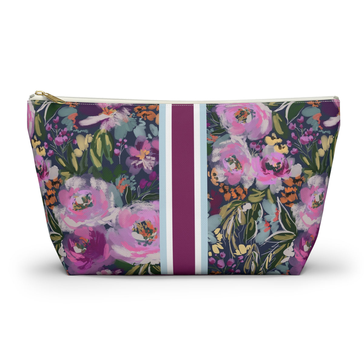 Haven Striped Monogrammed Mahjong Tile Pouch