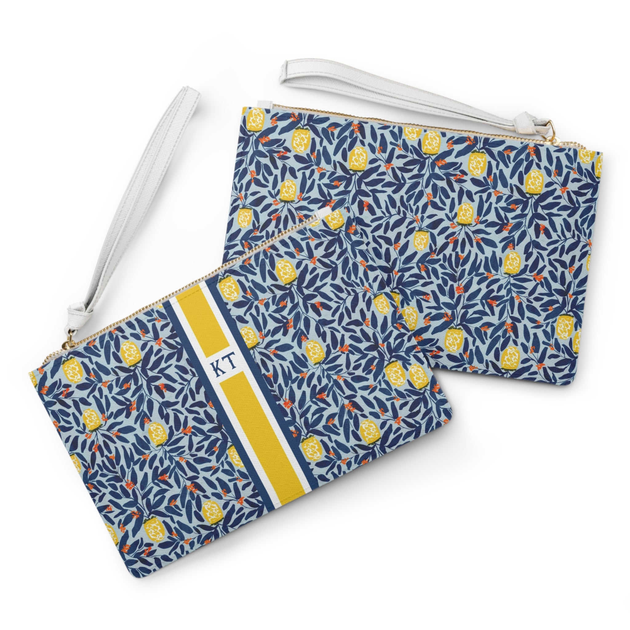 Lola Striped Monogrammed Mahjong Card Holder
