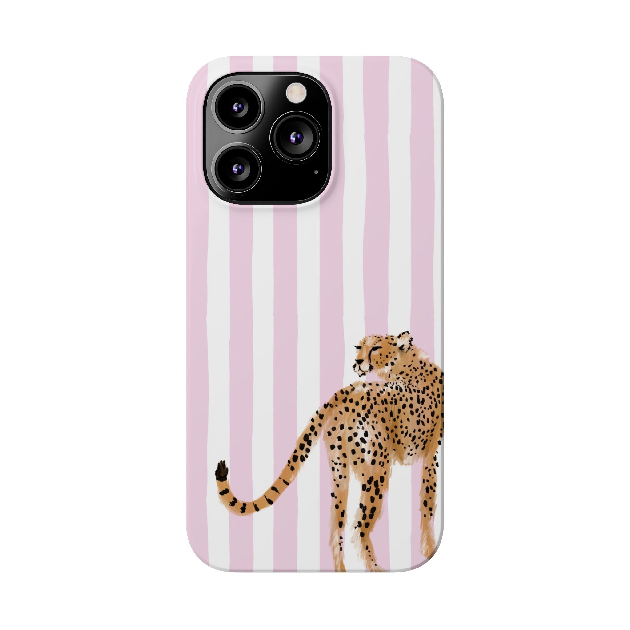 Preppy Cheetah Slim Phone Case