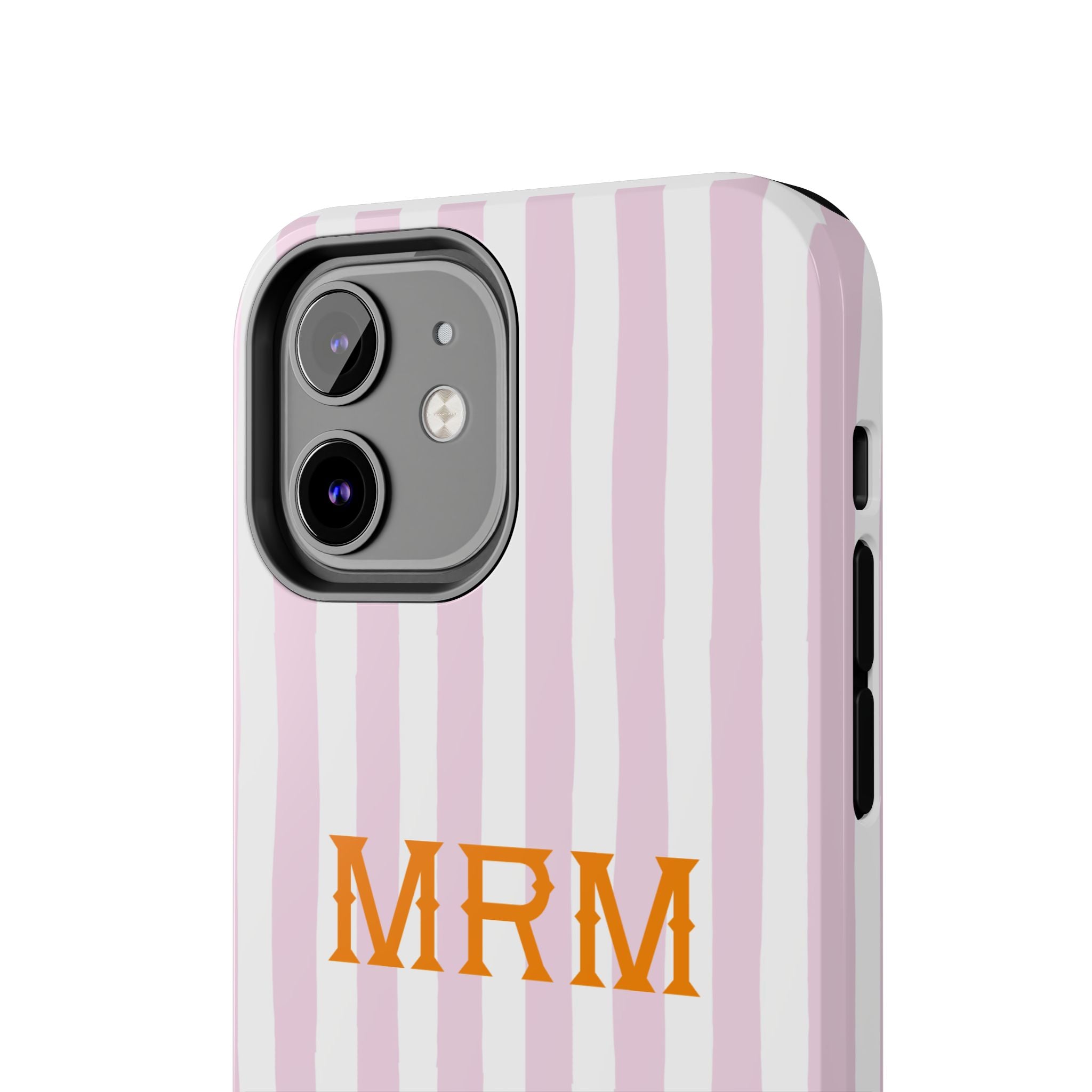 Preppy Cheetah (Pink) Monogrammed Tough Phone Case