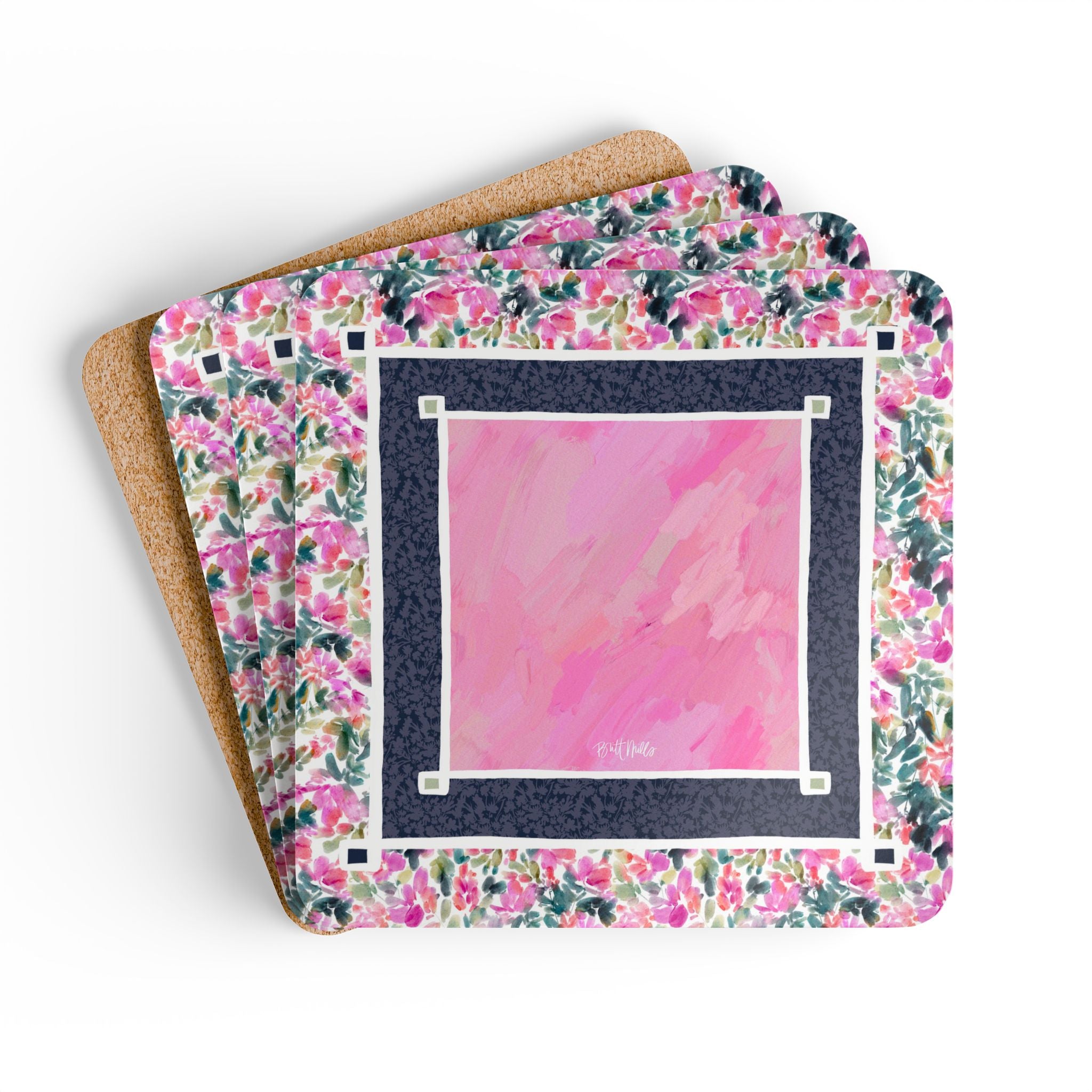 Tova Mahjong Mat Art Coaster Set (Set of 4)