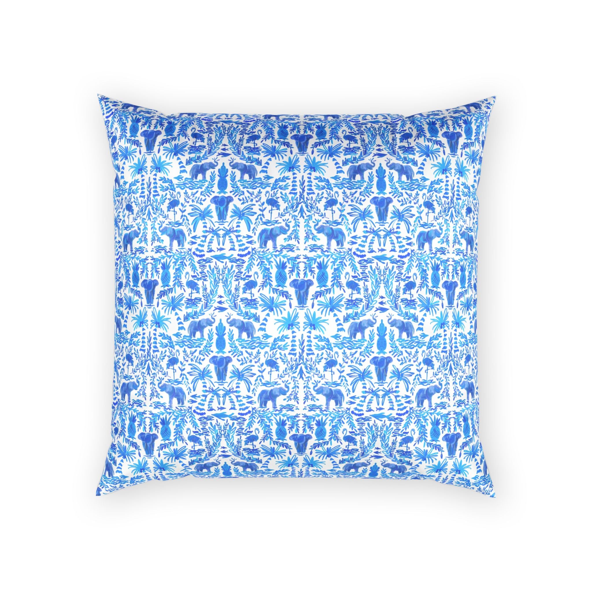 Elephant Fun Velvet Pillow