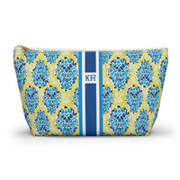 Boho Tropics Striped Monogrammed Pouch