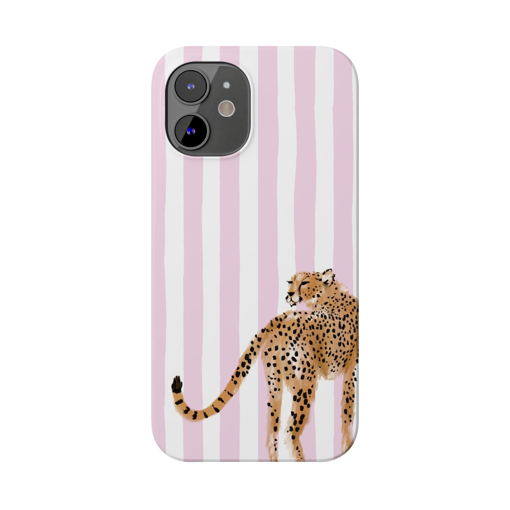 Preppy Cheetah Slim Phone Case