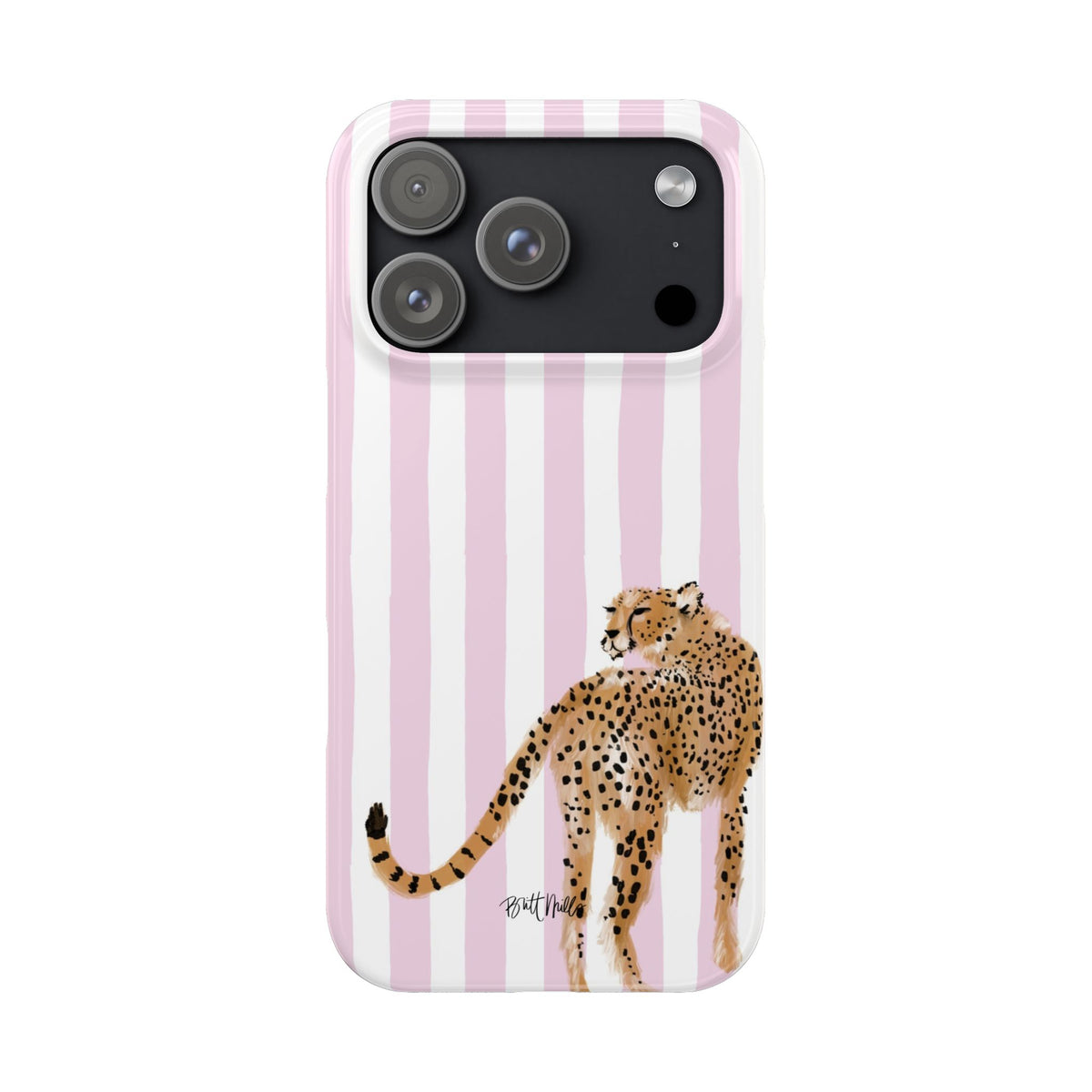 Preppy Cheetah Slim Phone Case