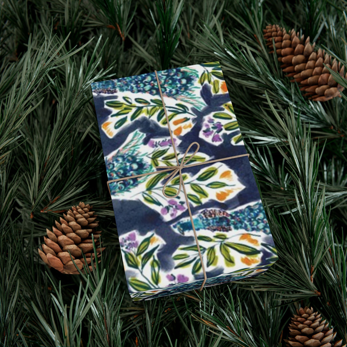 Peacock Garden Wrapping Paper Roll