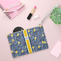 Lola Striped Monogrammed Mahjong Card Pouch