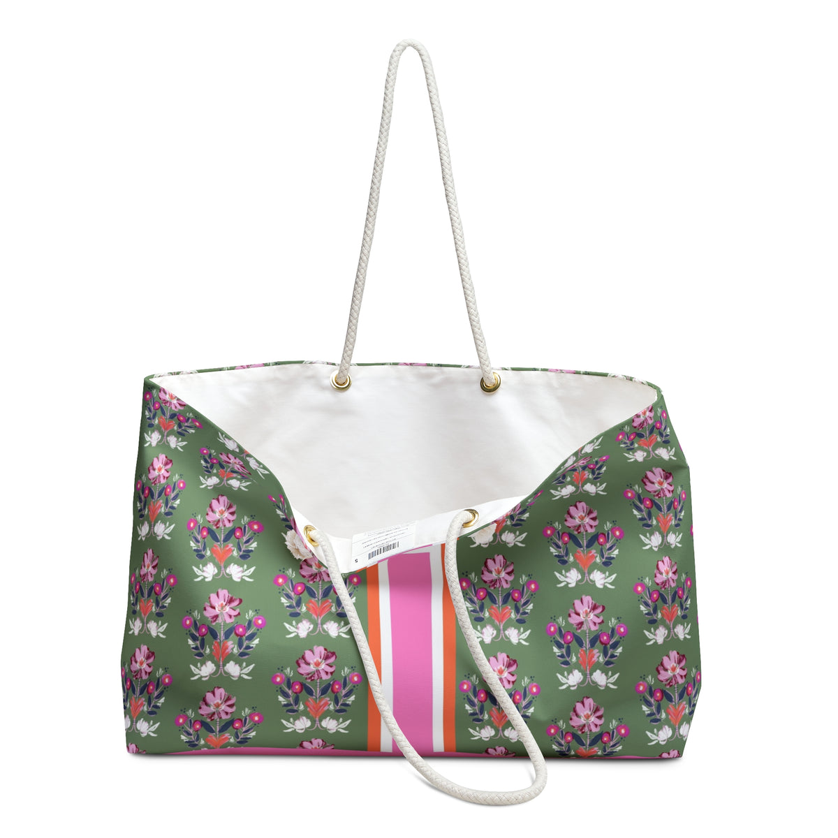 Evangeline Multi Striped Monogrammed Mahjong Bag