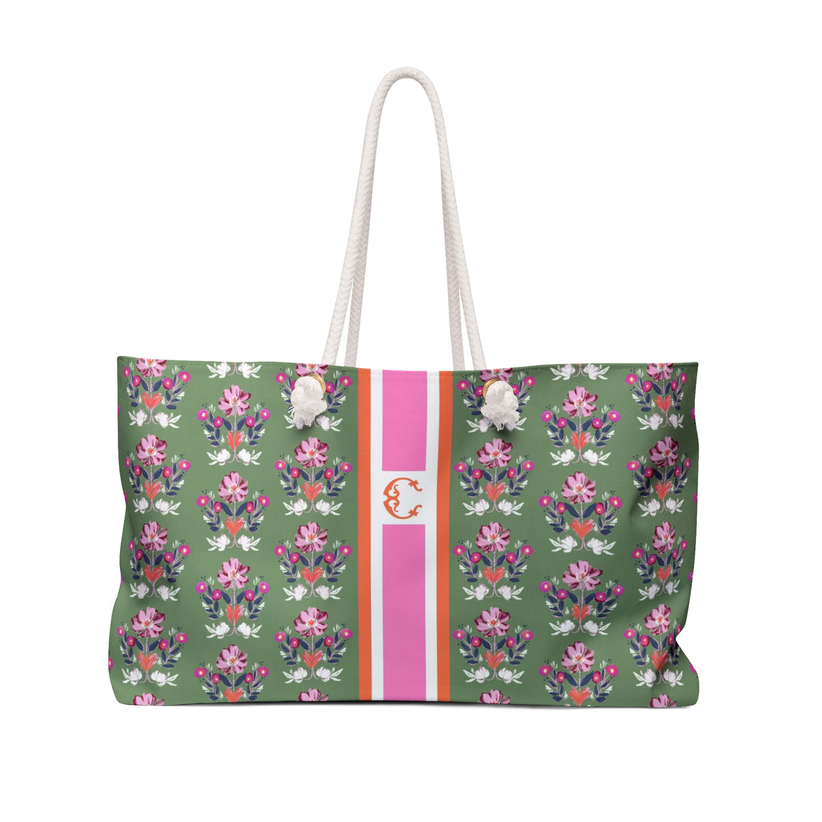 Evangeline Multi Striped Monogrammed Mahjong Bag