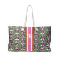 Evangeline Multi Striped Monogrammed Mahjong Bag