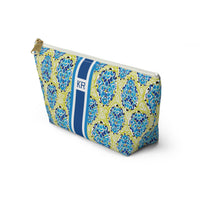 Boho Tropics Striped Monogrammed Pouch
