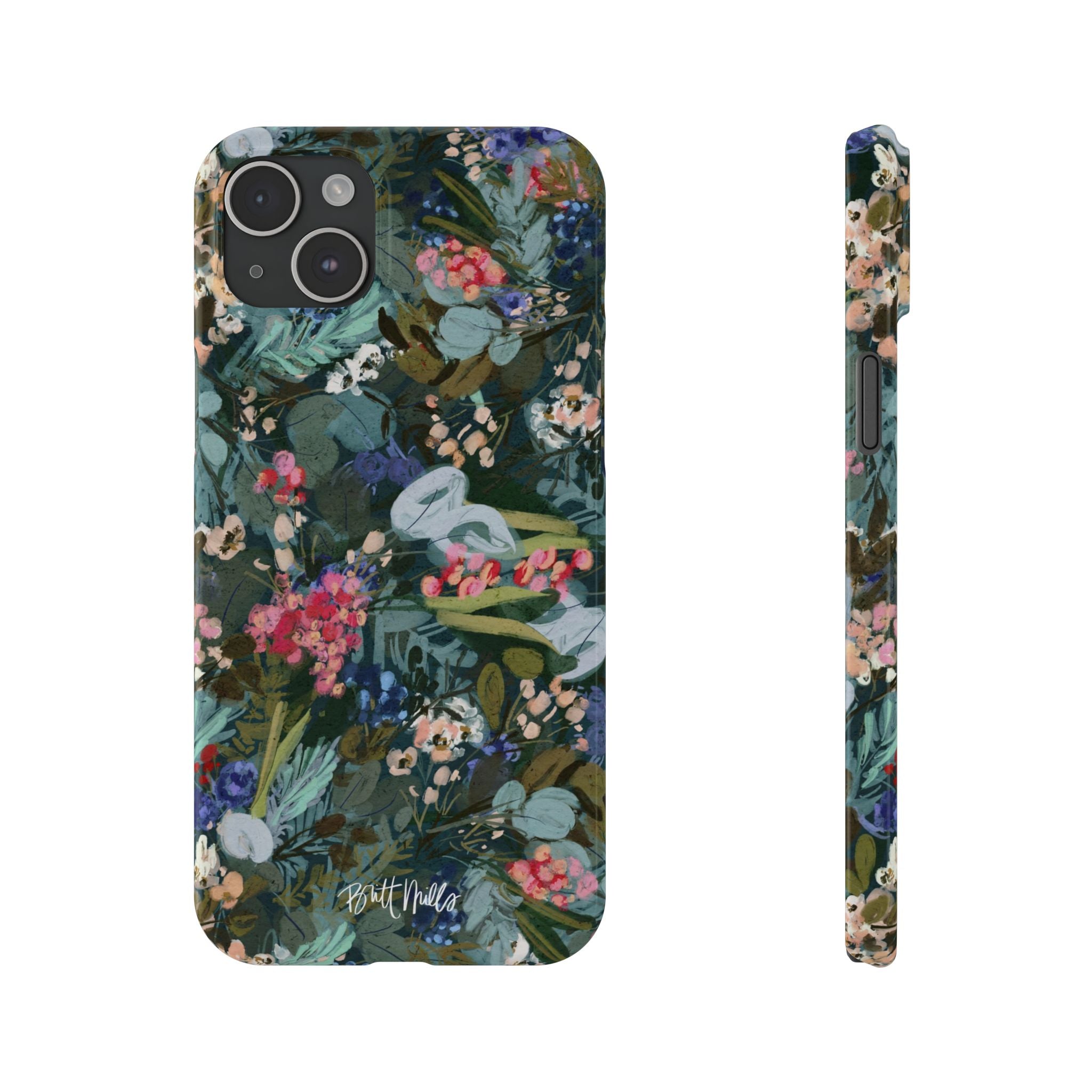 Winter Berry Slim Phone Case