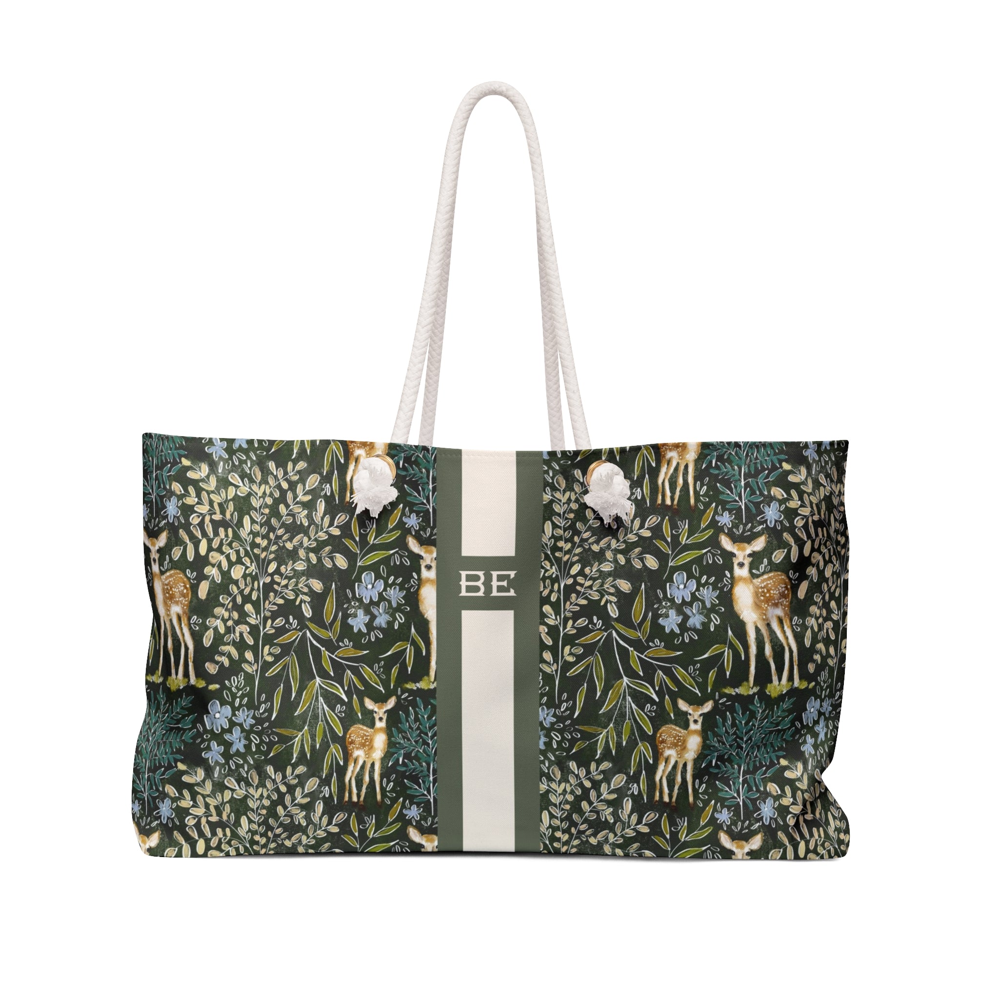 Knox Striped Monogrammed Mahjong Bag