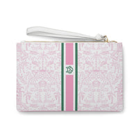 Palm Beach (Pink) Striped Monogrammed Mahjong Card Holder