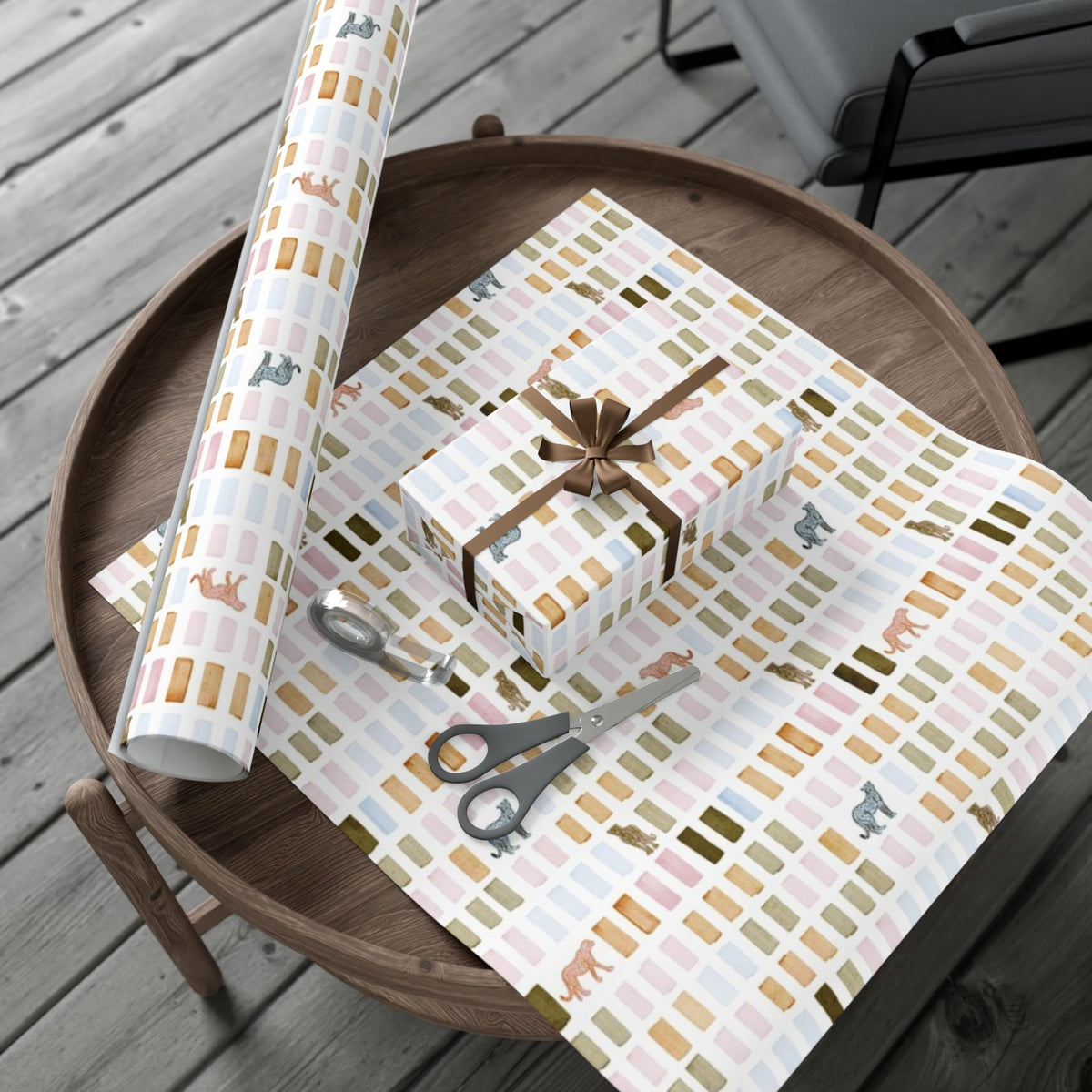 House Print Wrapping Paper Roll