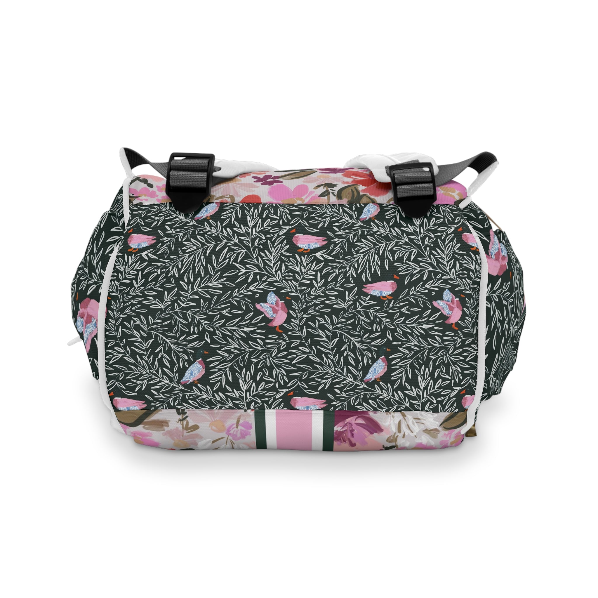 Mallard Manor Monogrammed Nylon Waterproof Diaper Backpack