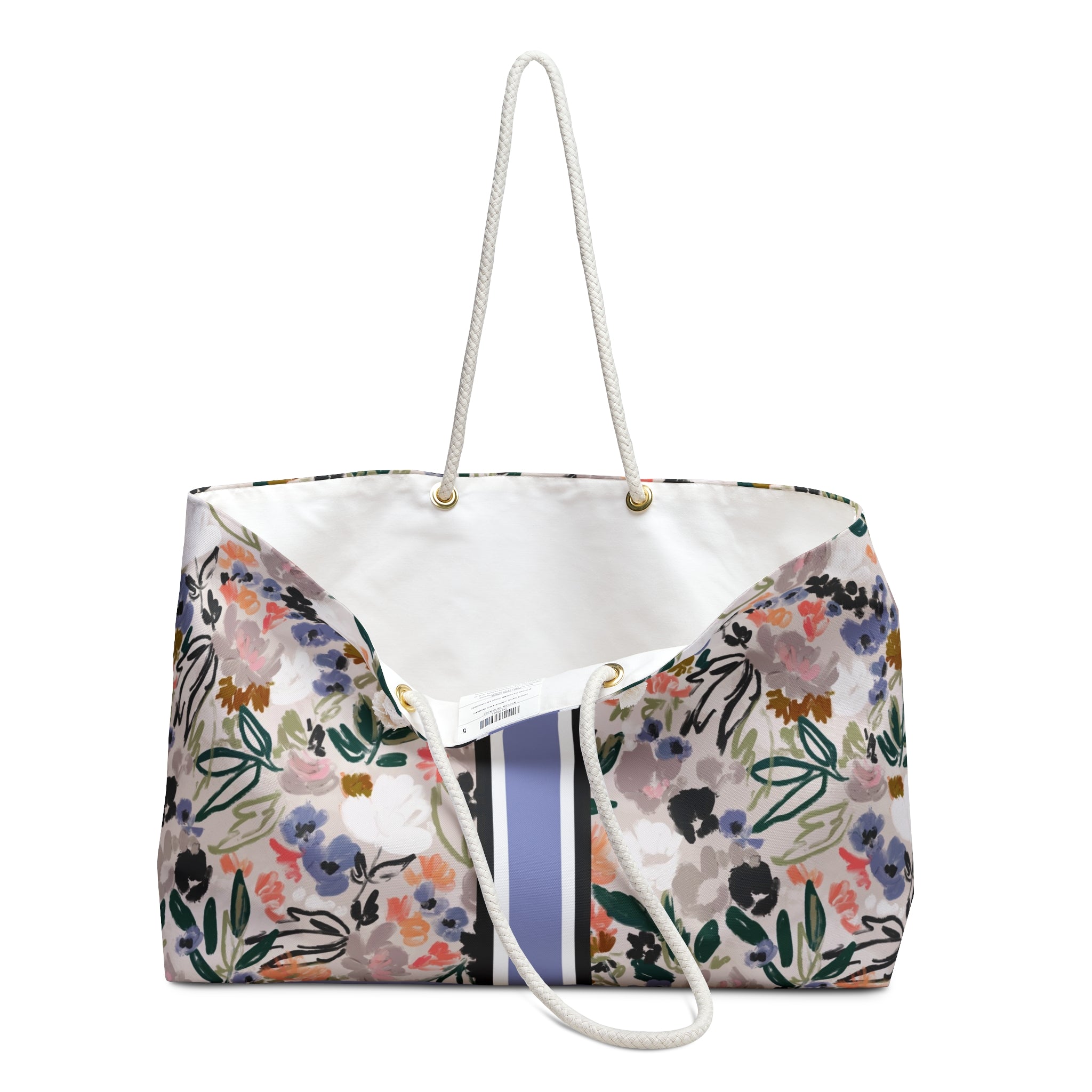 Quinn Striped Monogrammed Mahjong Bag