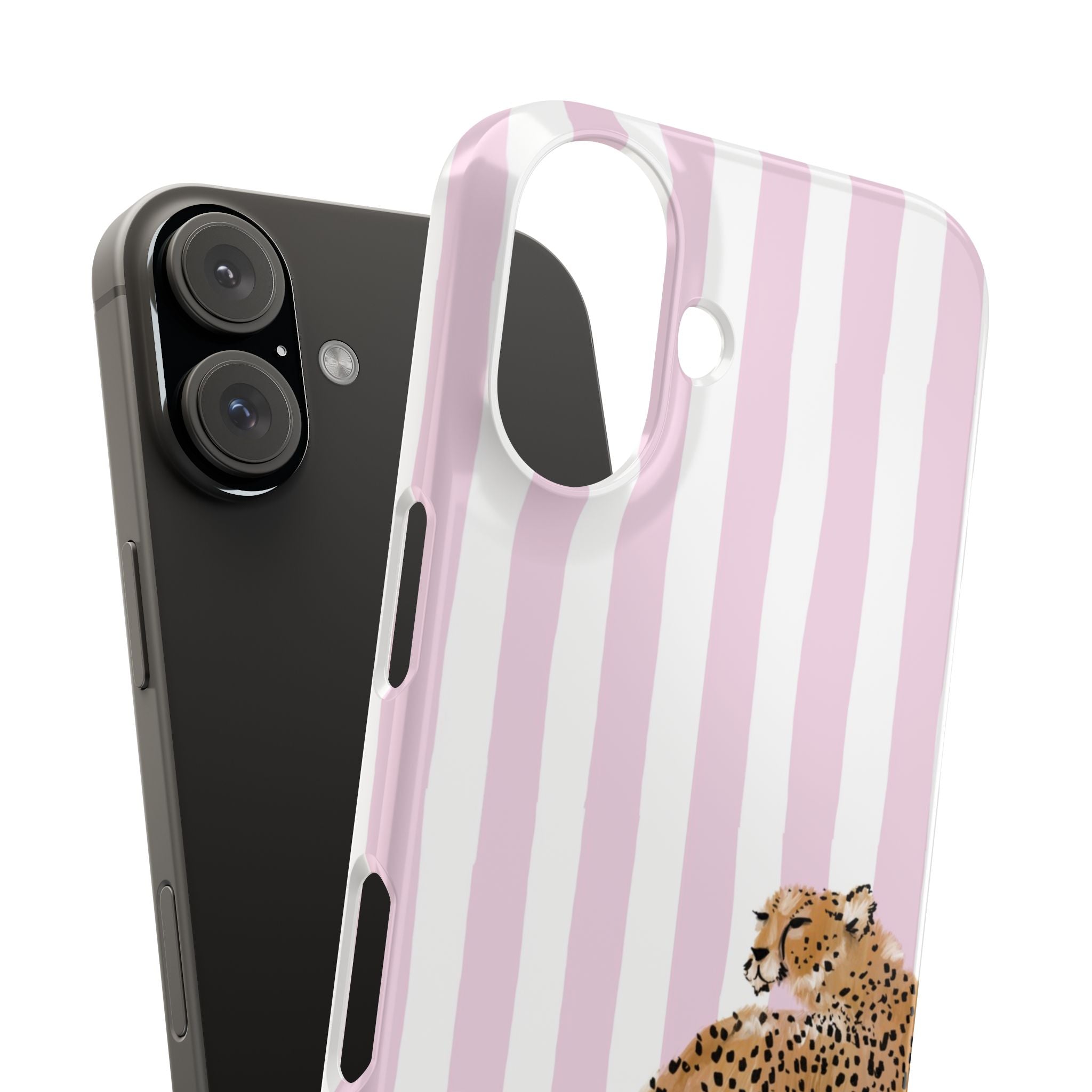 Preppy Cheetah Slim Phone Case