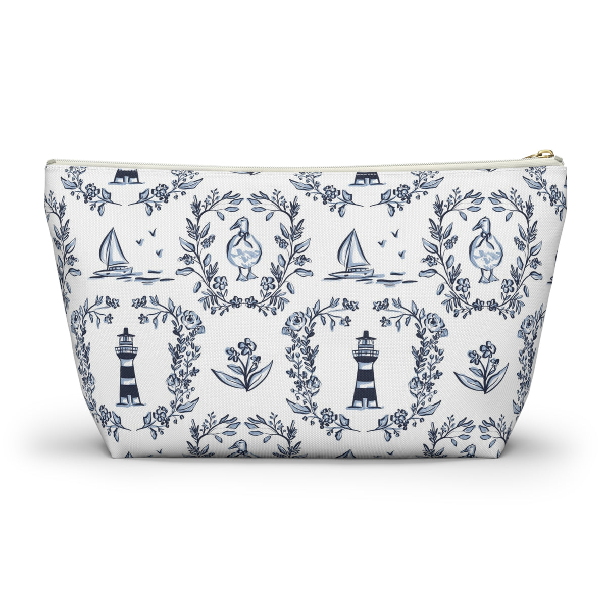 East Coast Summer Striped Monogrammed Pouch