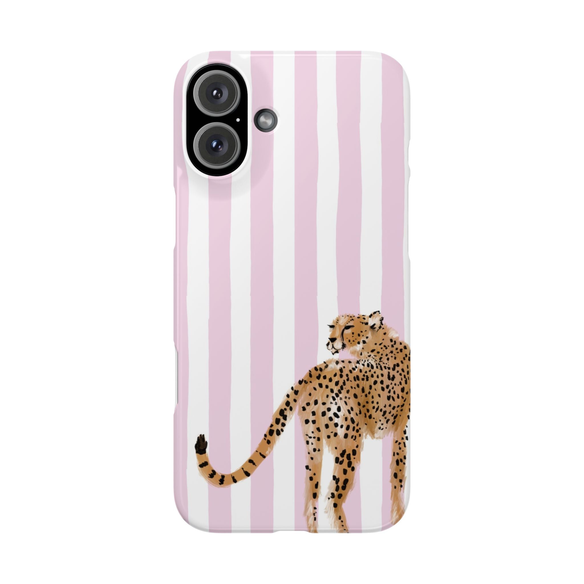 Preppy Cheetah Slim Phone Case
