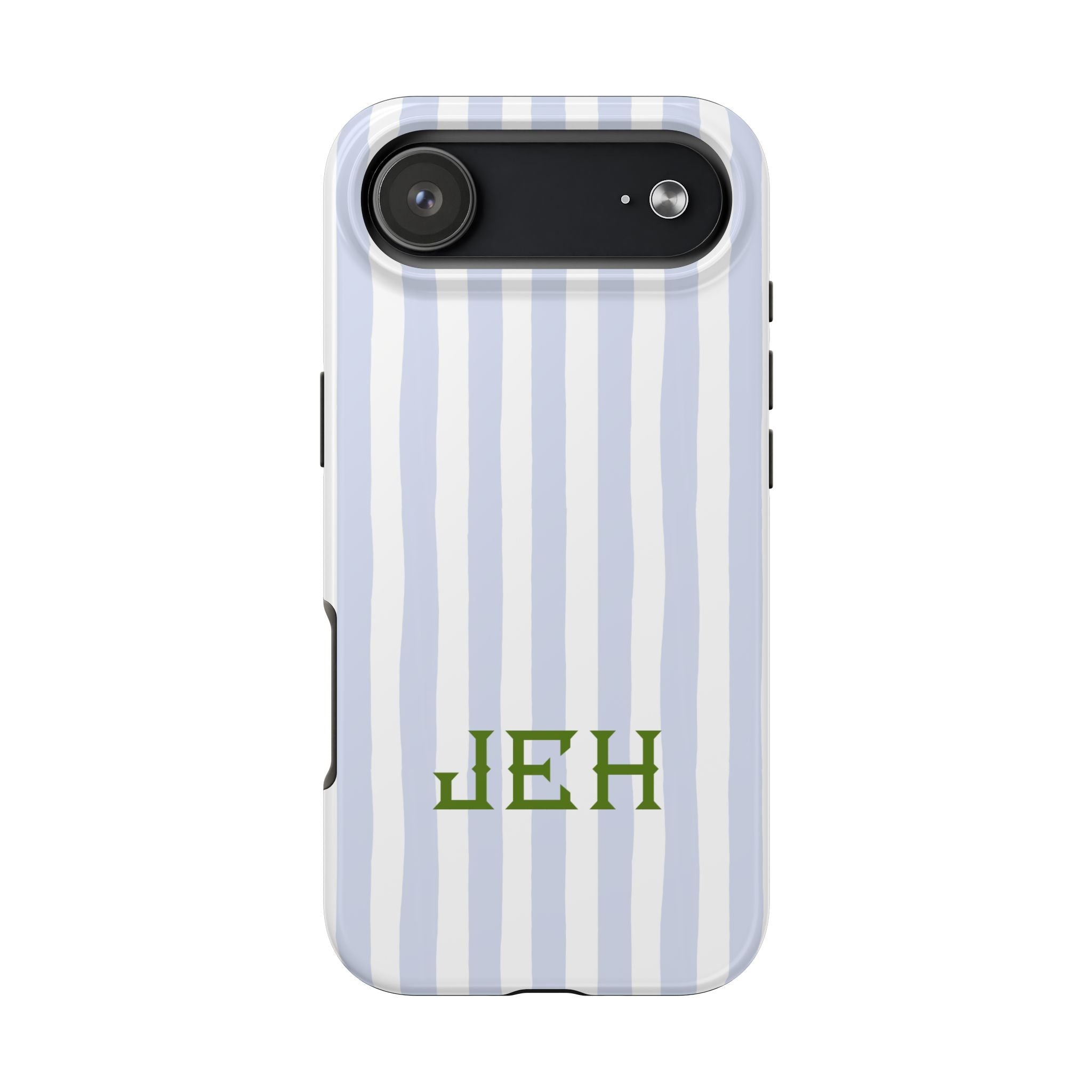 Seaside Stripes Monogrammed Tough Phone Case