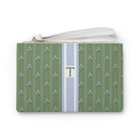 Zera Stripe Monogrammed Mahjong Card Pouch