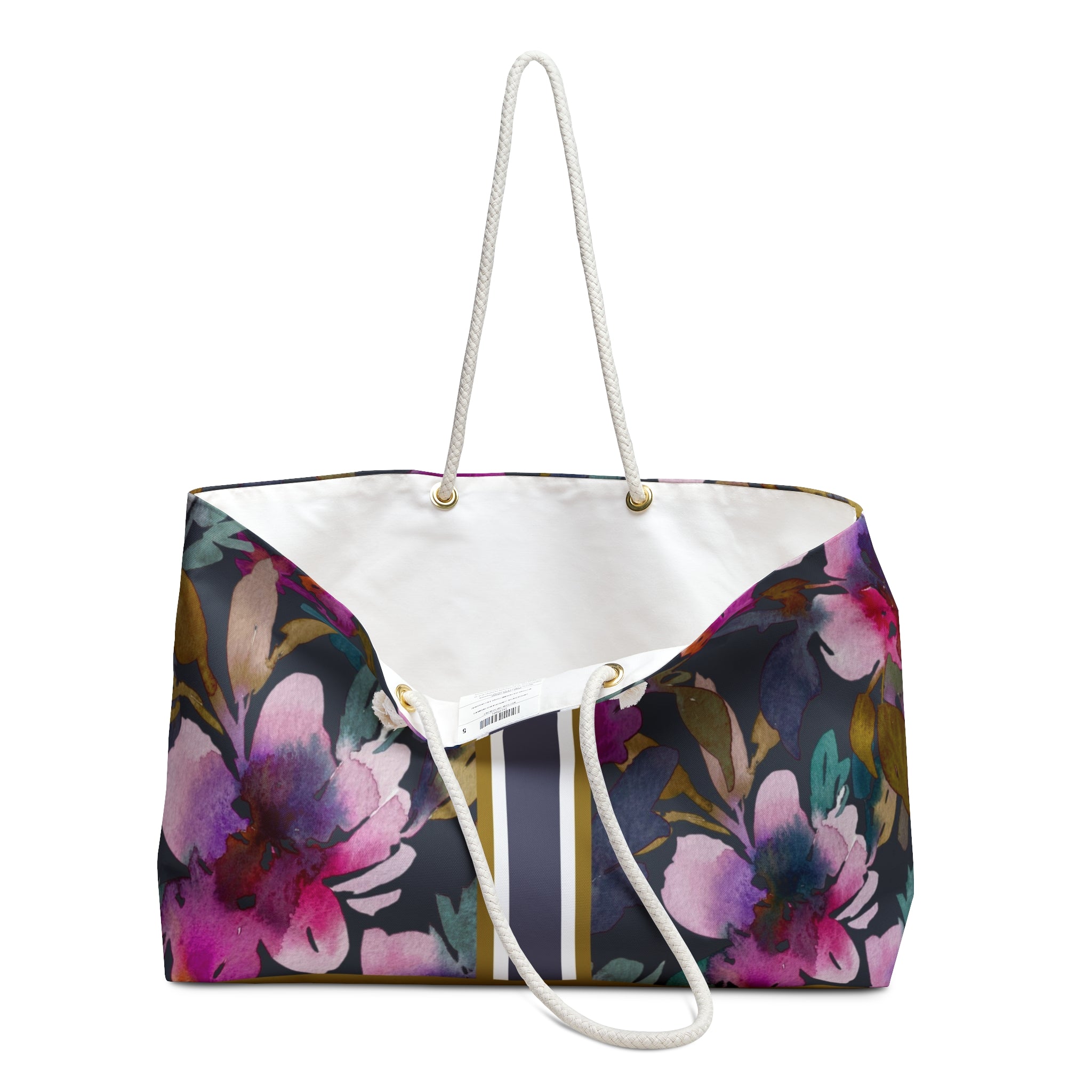 Flourish Striped Monogrammed Mahjong Bag