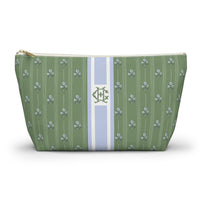 Zera Stripe Monogrammed Pouch