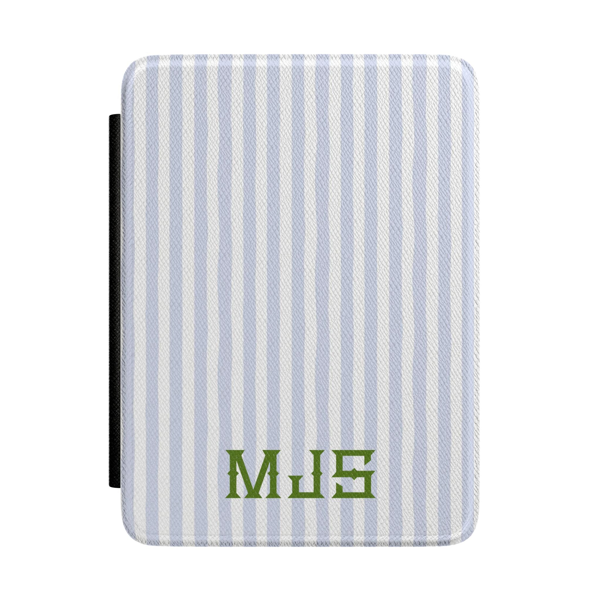 Seaside Stripes Monogrammed Kindle Case