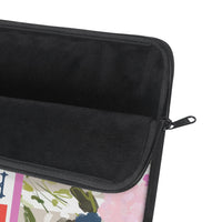 Veranda Striped Monogrammed Laptop Sleeve