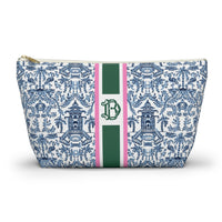 Palm Beach Striped Monogrammed Pouch