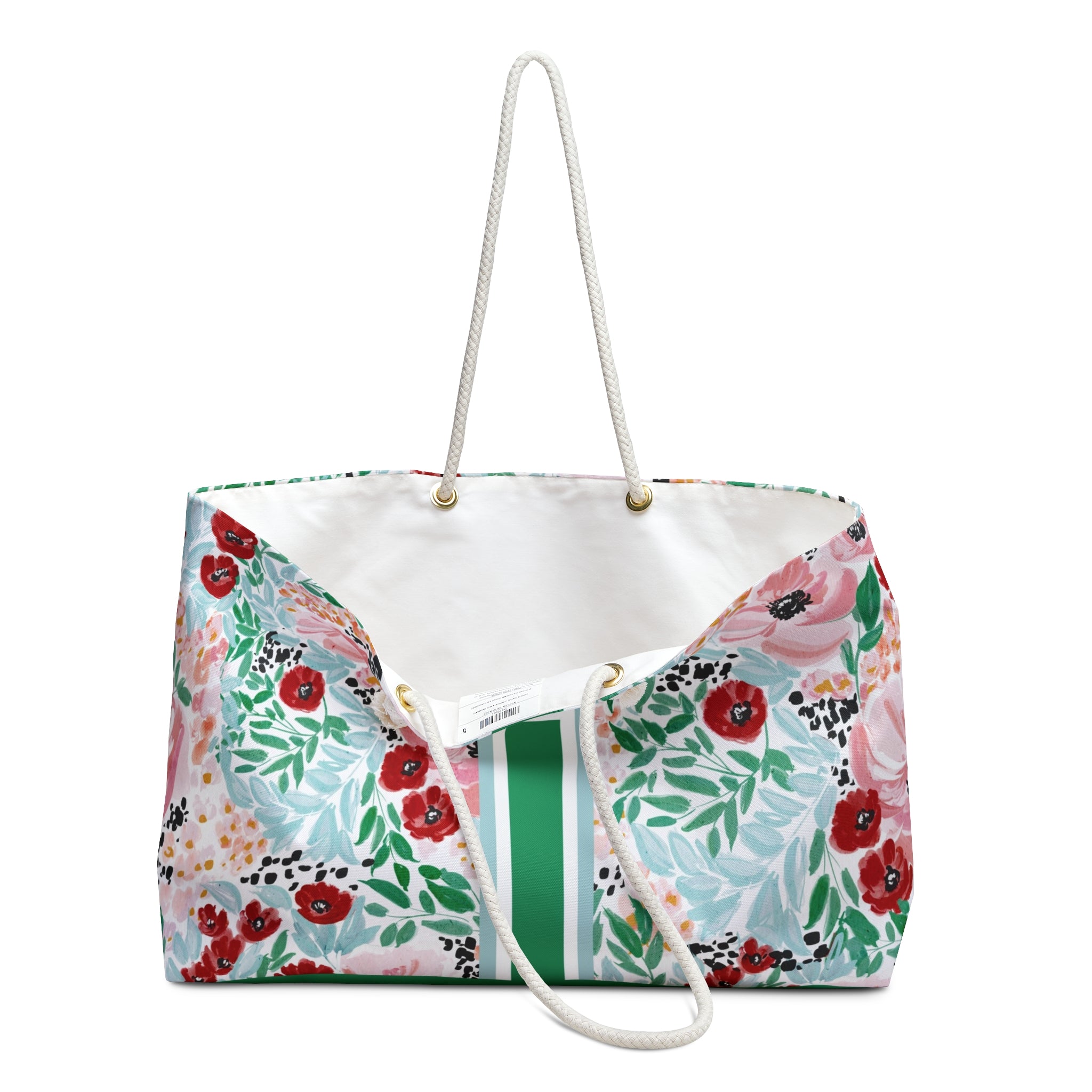 Colette Striped Monogrammed Mahjong Bag
