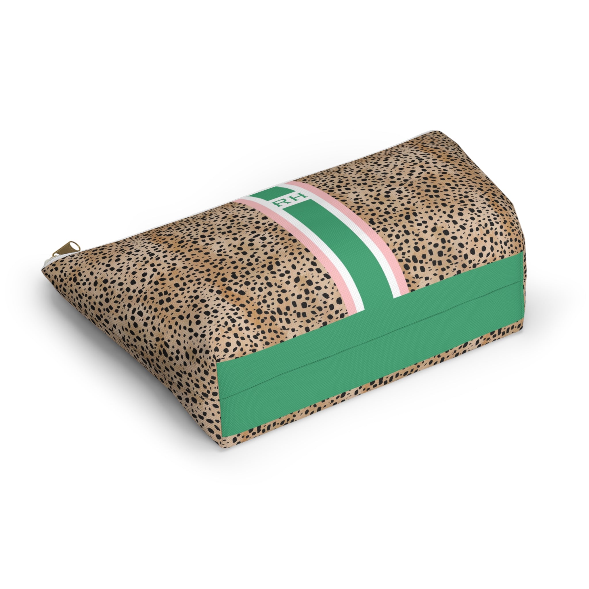 Heiress Striped Monogrammed Mahjong Tile Pouch