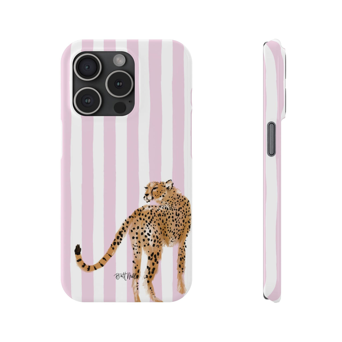 Preppy Cheetah Slim Phone Case