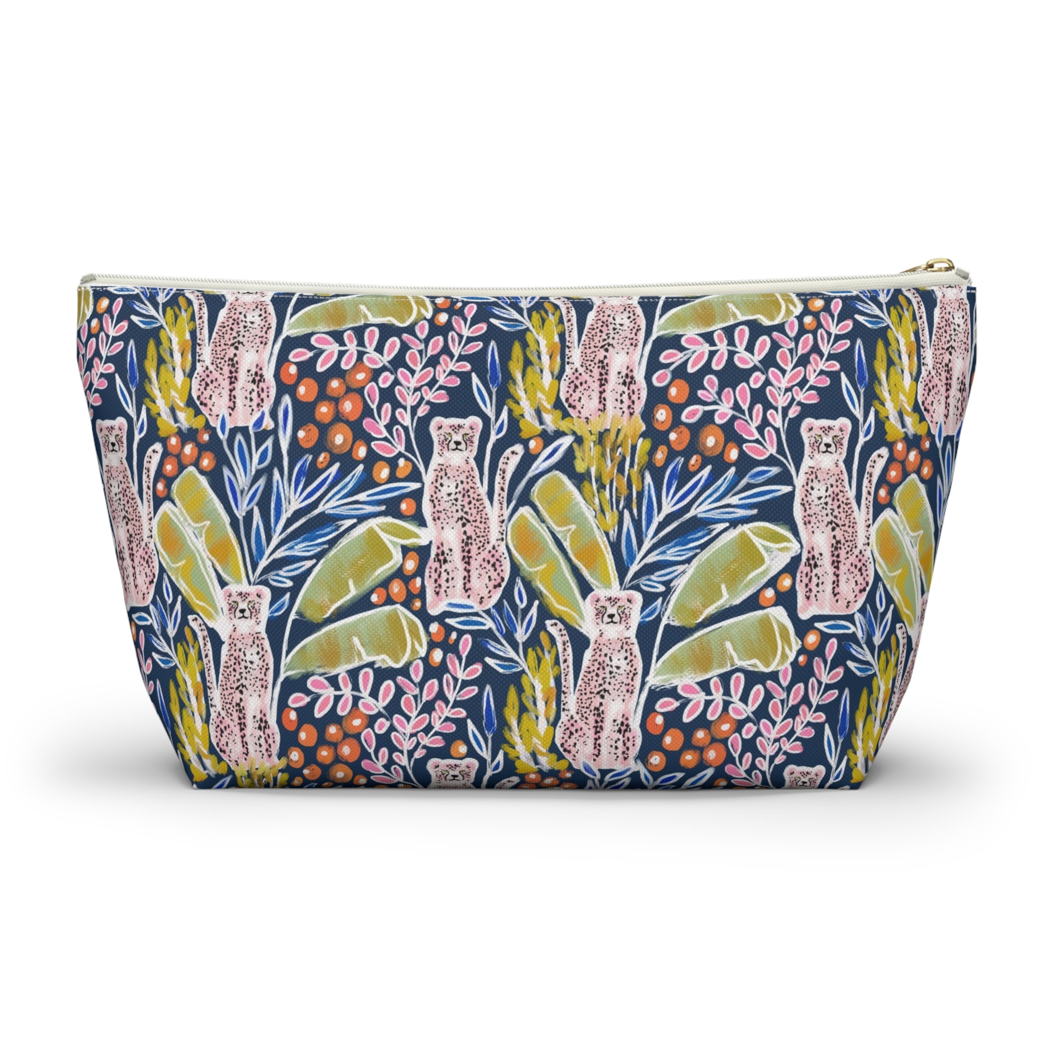 Regency Striped Monogrammed Pouch