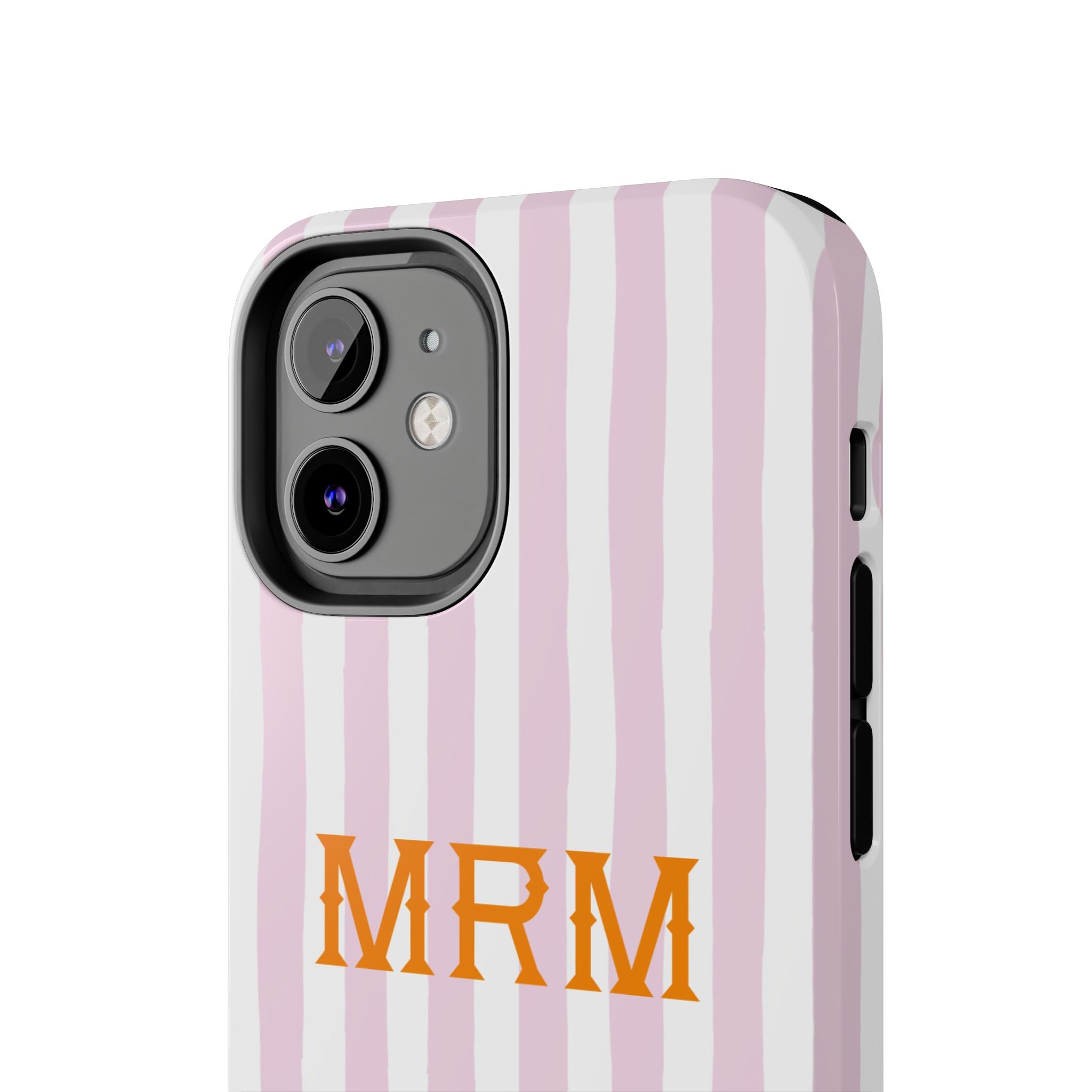 Preppy Cheetah (Pink) Monogrammed Tough Phone Case