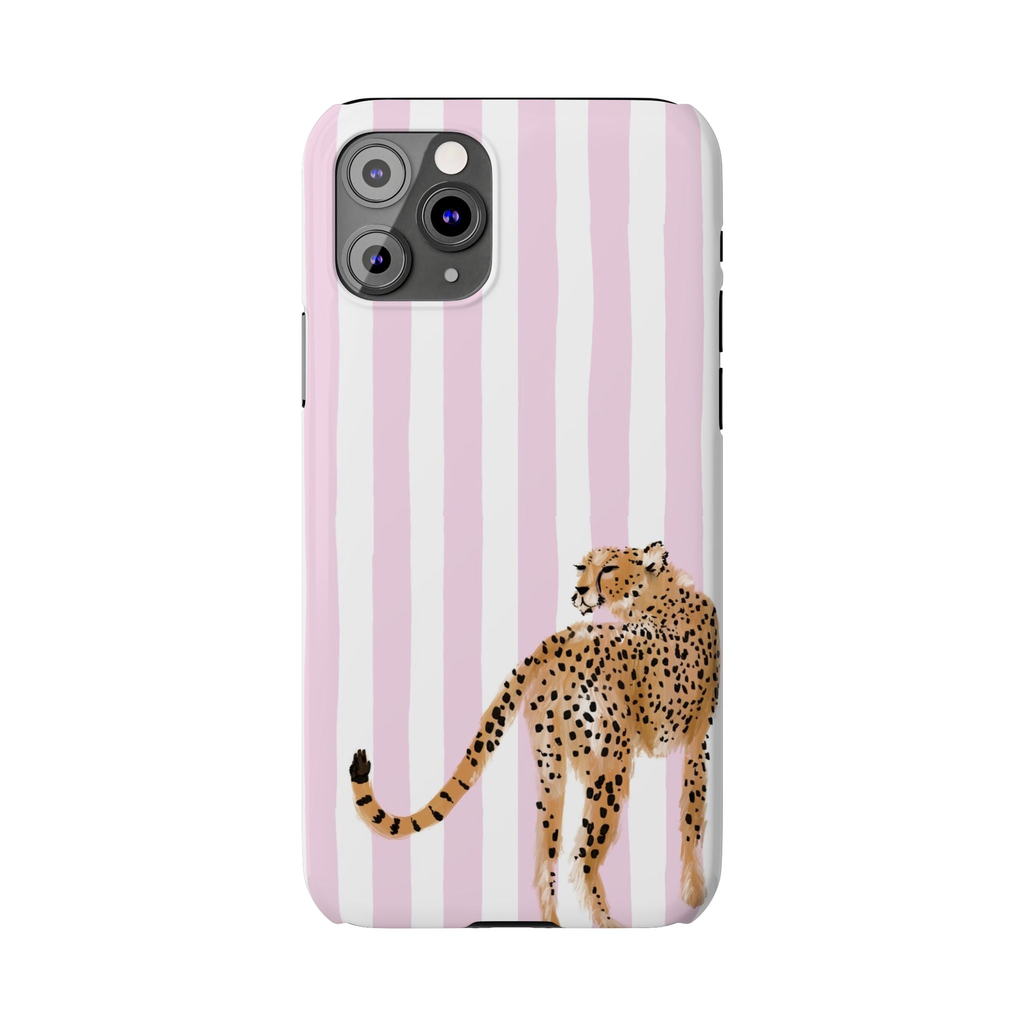 Preppy Cheetah Slim Phone Case