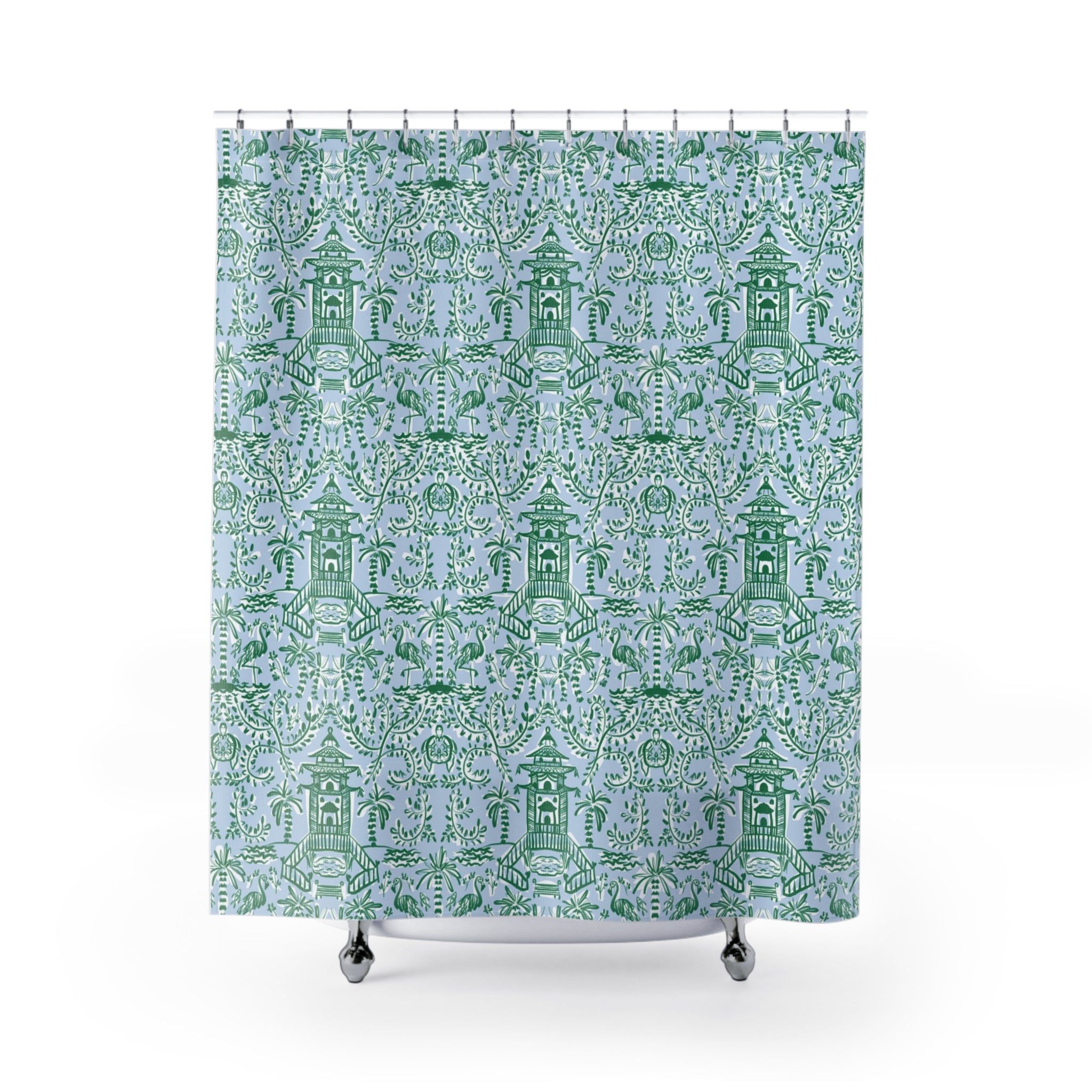 Chinoiserie Palms Shower Curtain