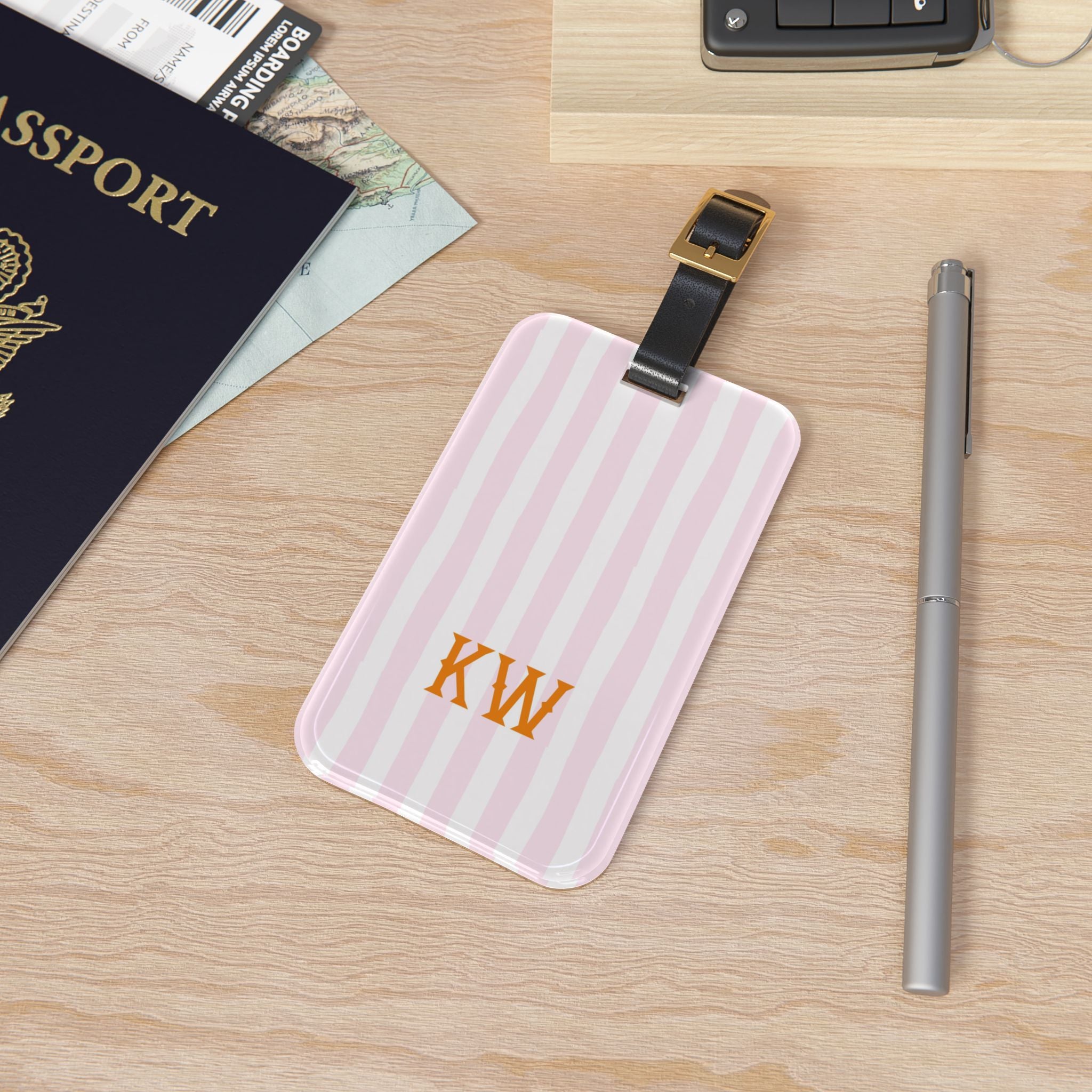 Primrose Monogrammed Acrylic Luggage Tag