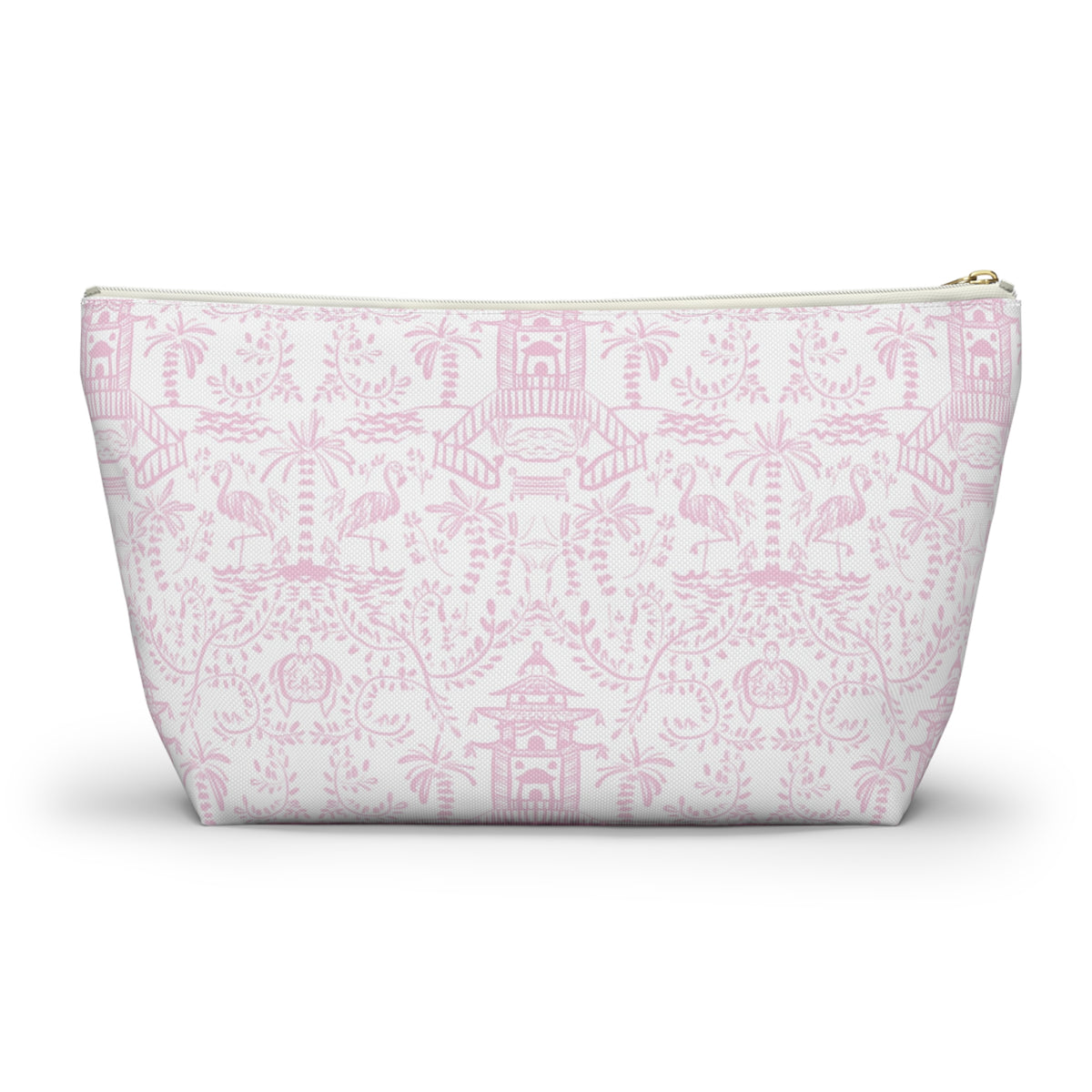 Palm Beach Pink Striped Monogrammed Pouch