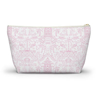 Palm Beach Pink Striped Monogrammed Pouch