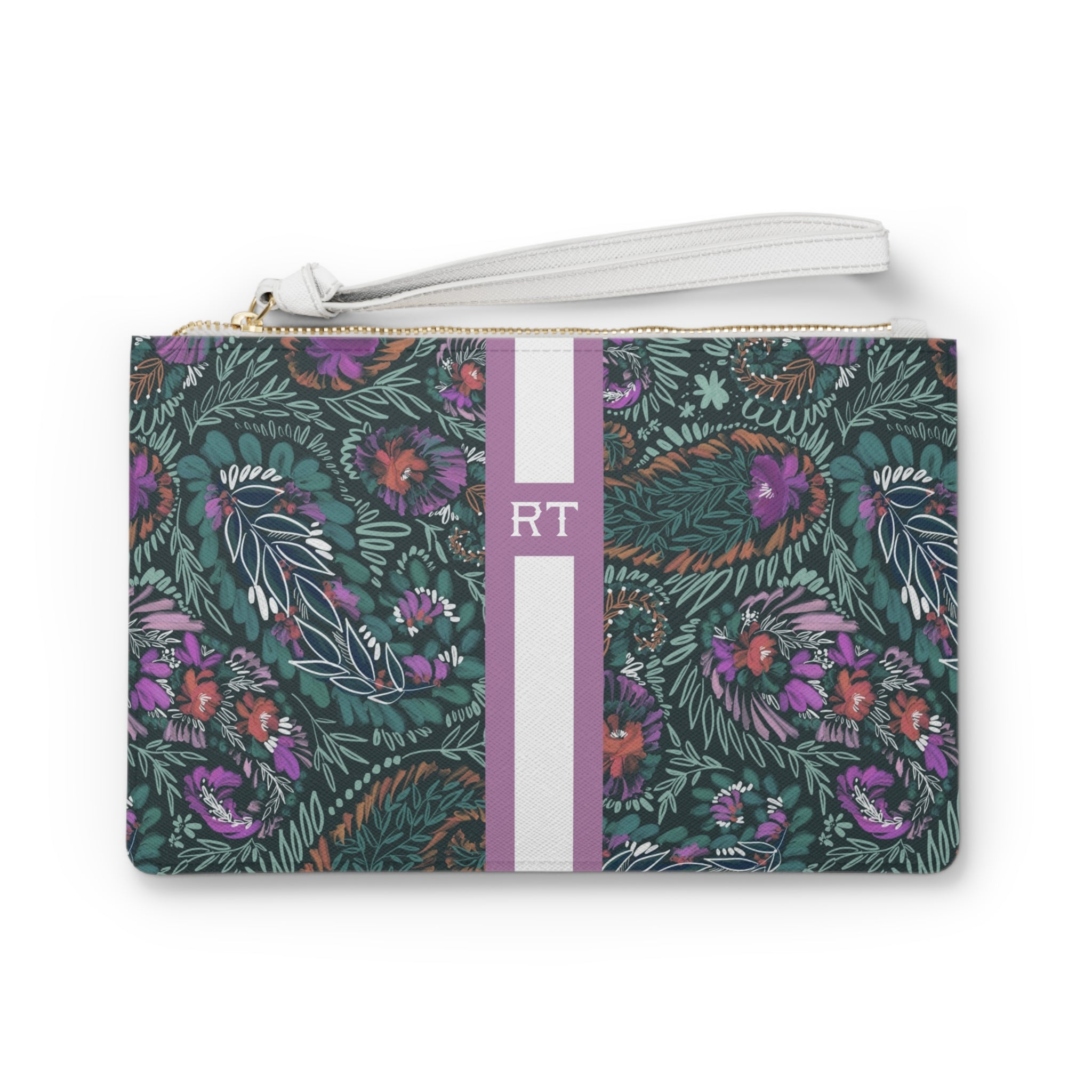 Wren Striped Monogrammed Mahjong Card Holder
