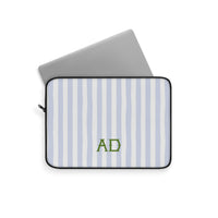 Seaside Stripes Monogrammed Laptop Sleeve
